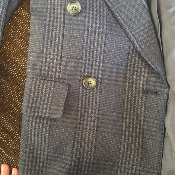 SMYTHE Double Breast Blazer in Navy - Picture 5 of 6